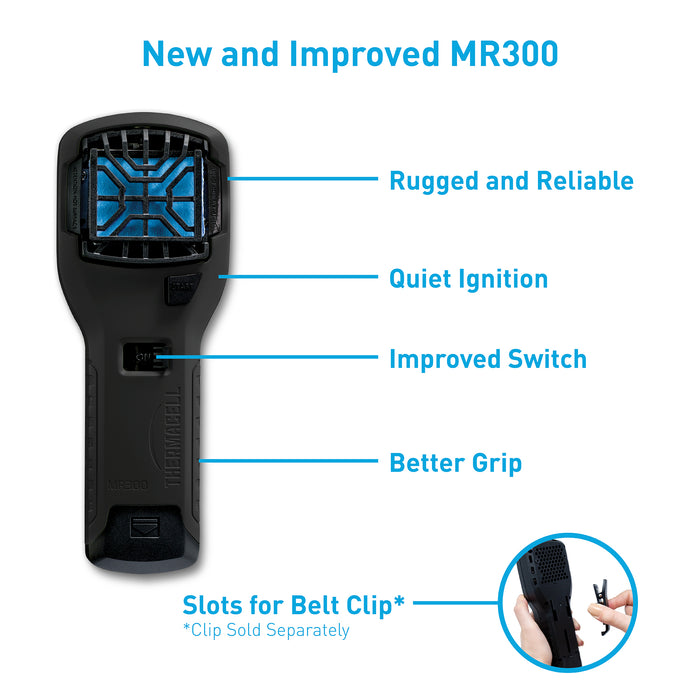 THERMACELL MR-300L Portable Mosquito Repellent (Black)