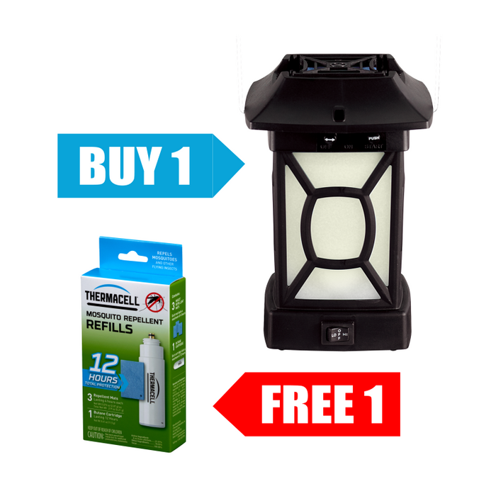 Free 12-Hour Refill Pack R1 with Patio Lantern Mosquito Repellent MR-9W