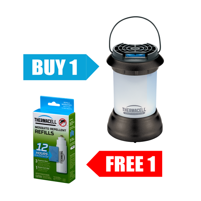 Free 12-Hour Refill Pack R1 with Bronze Lantern Mosquito Repellent MR-9SB