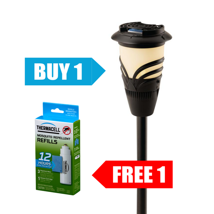 Free 12-Hour Refill Pack R1 with Backyard Torch Mosquito Repellent MR-KA